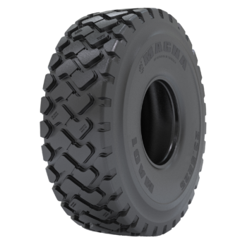 The Magna MA01 tyre is designed for wheel loaders in earthmoving applications, offering superior traction, stability, and resistance to cuts and wear in demanding construction and mining operations.