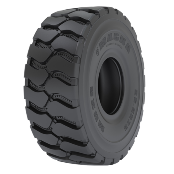 Magna MU26 underground mining tire for Wheel Loaders, Underground Loaders, and Underground Dump Trucks, offering superior durability, traction, and cut resistance.